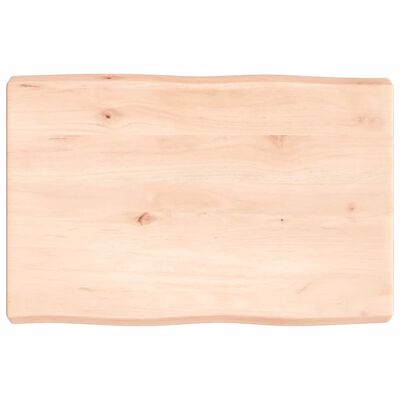 vidaXL Table Top 60x40x(2-6) cm Untreated Solid Wood Live Edge