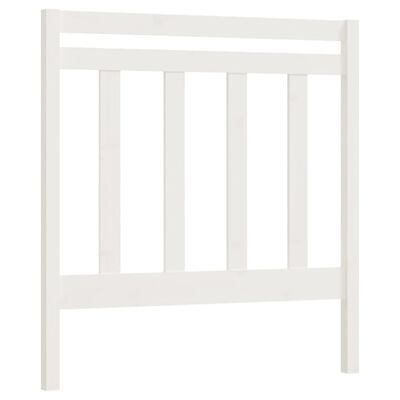 vidaXL Bed Headboard White 95x4x100 cm Solid Wood Pine