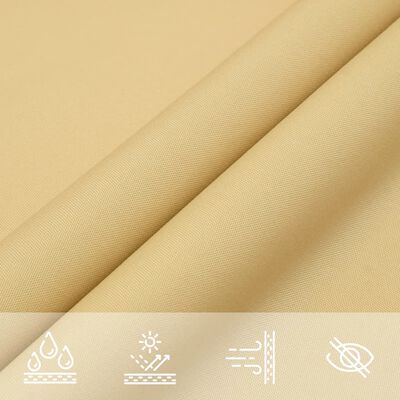 vidaXL Sun Shade Sail Sand 3x2.5 m 100% Polyester Oxford