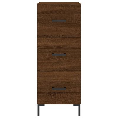 vidaXL Highboard Brown Oak 34.5x34x180 cm Engineered Wood