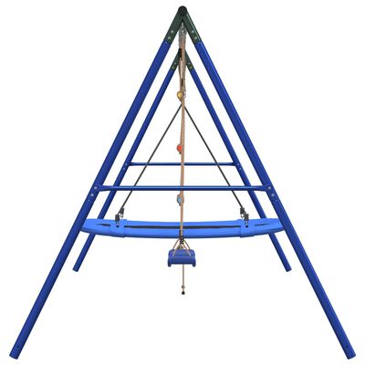 vidaXL Outdoor Swing Set with Swing, Ladder, Nest Swing