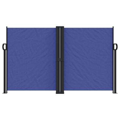 vidaXL Retractable Side Awning Blue 140x600 cm