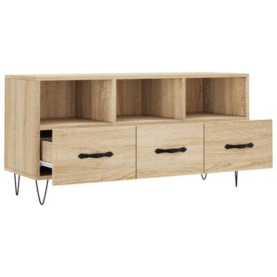 vidaXL TV Cabinet Sonoma Oak 102x36x50 cm Engineered Wood