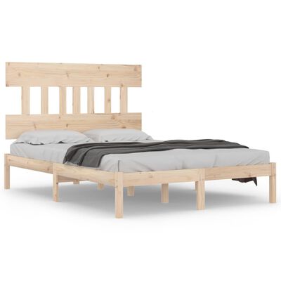 vidaXL Bed Frame without Mattress 140x190 cm Solid Wood