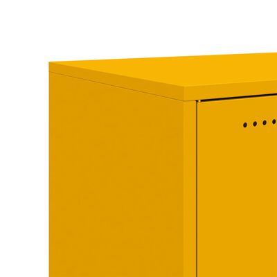 vidaXL TV Cabinet Mustard Yellow 68x39x43.5 cm Steel