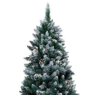 vidaXL Artificial Christmas Tree with Pine Cones and White Snow 150 cm