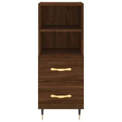 vidaXL Highboard Brown Oak 34.5x34x180 cm Engineered Wood