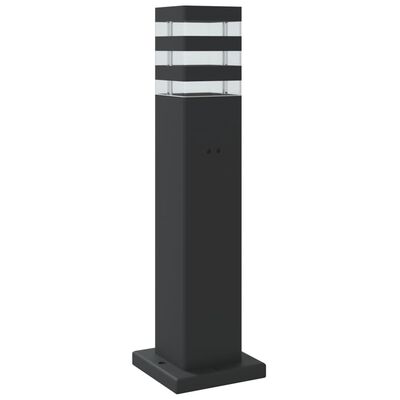 vidaXL Outdoor Floor Lamp Black 50 cm Aluminium