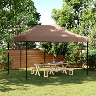 vidaXL Foldable Party Tent Pop-Up Brown 440x292x315 cm