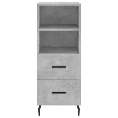 vidaXL Sideboard Concrete Grey 34.5x34x90 cm Engineered Wood