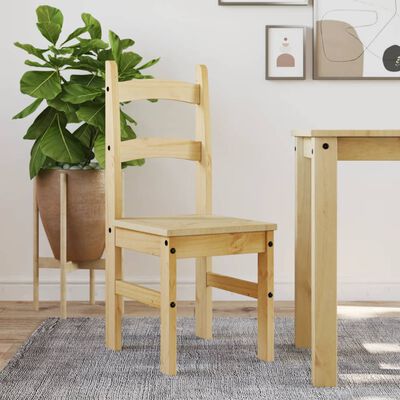 vidaXL Dining Chairs 2 pcs 40x46x99 cm Solid Wood Pine