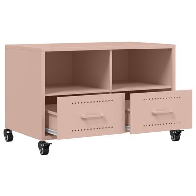 vidaXL TV Cabinet Pink 68x39x43.5 cm Steel