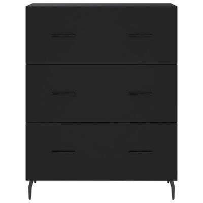 vidaXL Sideboard Black 69.5x34x90 cm Engineered Wood