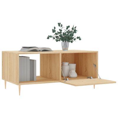 vidaXL Coffee Table Sonoma Oak 90x50x40 cm Engineered Wood