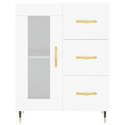 vidaXL Highboard White 69.5x34x180 cm Engineered Wood