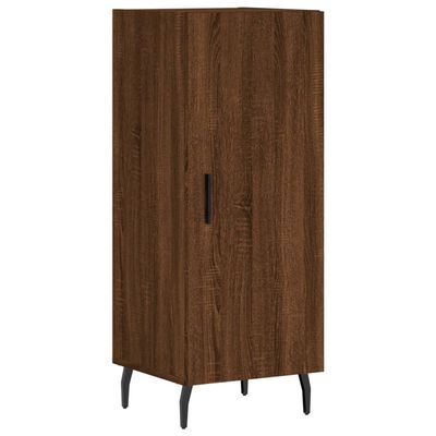 vidaXL Highboard Brown Oak 34.5x34x180 cm Engineered Wood