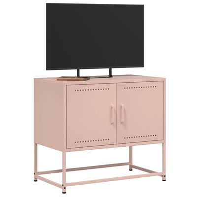 vidaXL TV Cabinet Pink 68.5x39x60.5 cm Steel