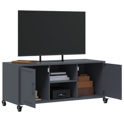 vidaXL TV Cabinet Anthracite 100.5x39x43.5 cm Steel