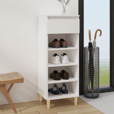 vidaXL Shoe Cabinet White 40x36x105 cm Engineered Wood