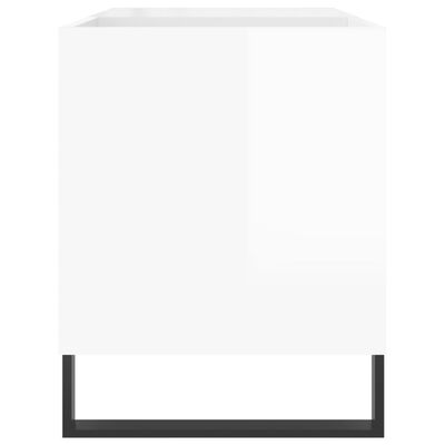 vidaXL Record Cabinet High Gloss White 85x38x48 cm Engineered Wood