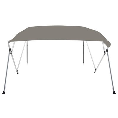 vidaXL 4-bow Bimini Top Grey 243x180x137 cm