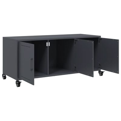 vidaXL TV Cabinet Anthracite 100.5x39x43.5 cm Steel