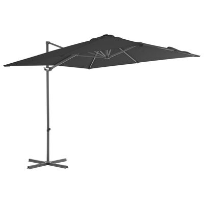 vidaXL Cantilever Garden Parasol with Steel Pole Anthracite 250x250 cm