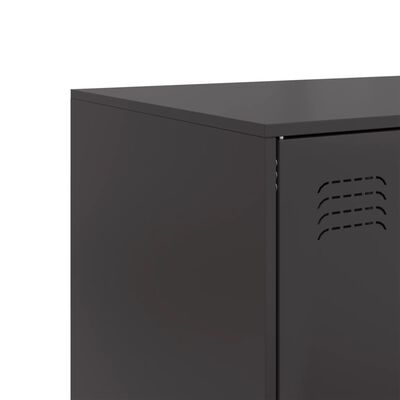 vidaXL Highboard Black 67x39x95 cm Steel