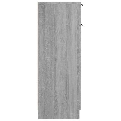 vidaXL Bathroom Cabinet Grey Sonoma 32x34x90 cm Engineered Wood