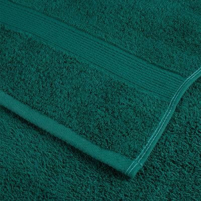 vidaXL Premium Soap Towels SOLUND 10 pcs Green 30x30 cm 600 gsm