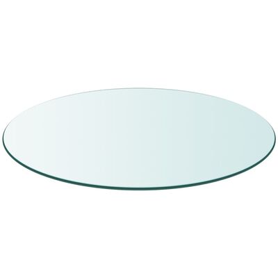 vidaXL Table Top Tempered Glass Round 900 mm