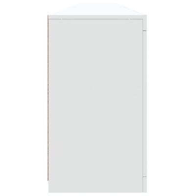 vidaXL Sideboard with LED Lights White 283x37x67 cm