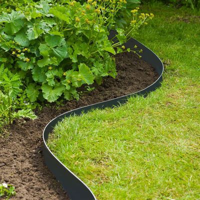 Nature Garden Border Edging 0.075x10 m 3 mm Black