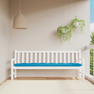 vidaXL Garden Bench Cushion Light Blue 200x50x7 cm Oxford Fabric