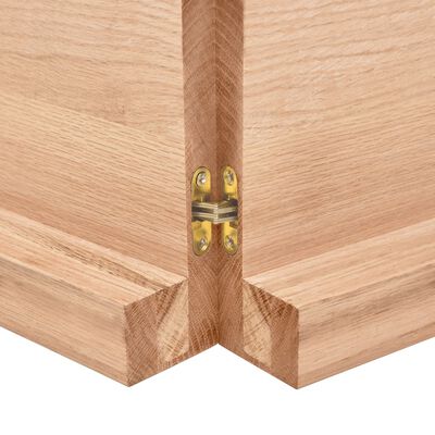 vidaXL Table Top Light Brown 120x60x(2-6) cm Treated Solid Wood Oak