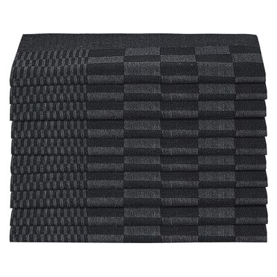 vidaXL Kitchen Towels 20 pcs Black and Grey 50x70 cm Cotton