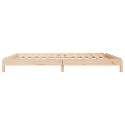 vidaXL Stack Bed without Mattress 75x190 cm Small Single Solid Wood Pine