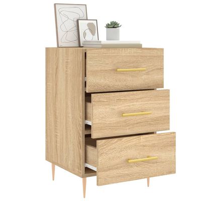 vidaXL Bedside Cabinet Sonoma Oak 40x40x66 cm Engineered Wood