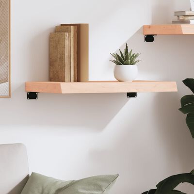 vidaXL Wall Shelf 60x30x(2-6) cm Untreated Solid Wood Oak