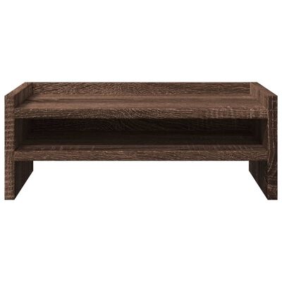 vidaXL Monitor Stand Brown Oak 42x24x16 cm Engineered Wood