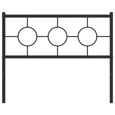 vidaXL Metal Headboard Black 107 cm