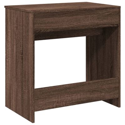 vidaXL Dressing Table with Mirror Brown Oak 73x46.5x120 cm