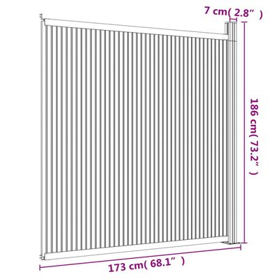 vidaXL Fence Panel WPC Brown 173x186 cm