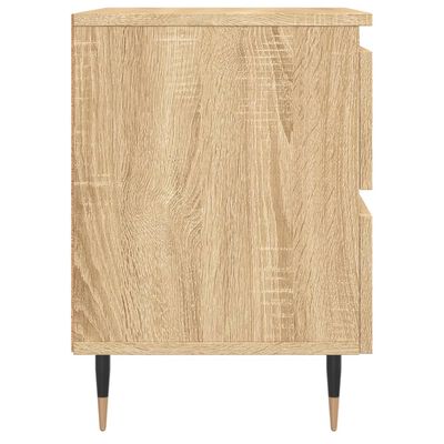 vidaXL Bedside Cabinet Sonoma Oak 40x35x50 cm Engineered Wood