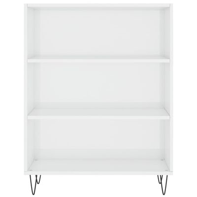 vidaXL Highboard High Gloss White 69.5x34x180 cm Engineered Wood