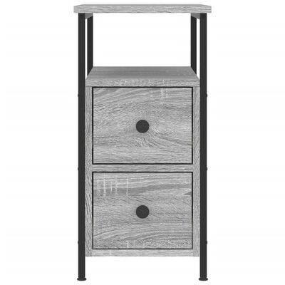 vidaXL Bedside Cabinets 2 pcs Grey Sonoma 30x60x60 cm Engineered Wood