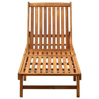 vidaXL Sun Lounger Solid Acacia Wood