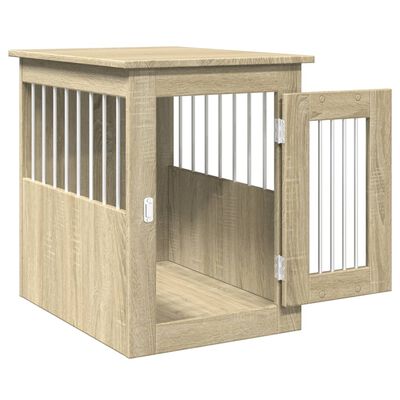 vidaXL Dog Crate Furniture Sonoma Oak 45x62x59 cm Engineered Wood