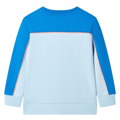 Kids' Sweatshirt Bright Blue and Light Blue 104