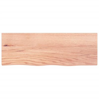 vidaXL Bathroom Countertop Light Brown 80x30x(2-6) cm Treated Solid Wood
